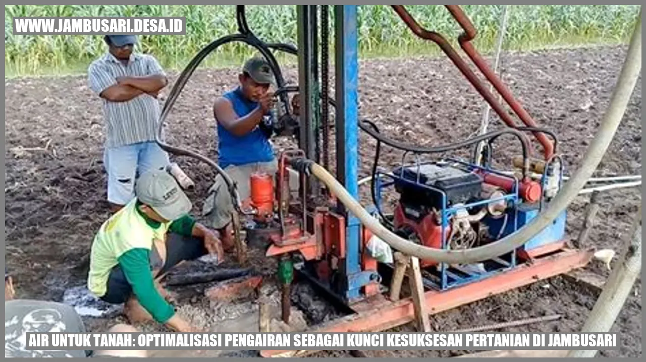 Air Untuk Tanah: Optimalisasi Pengairan sebagai Kunci Kesuksesan Pertanian di Jambusari