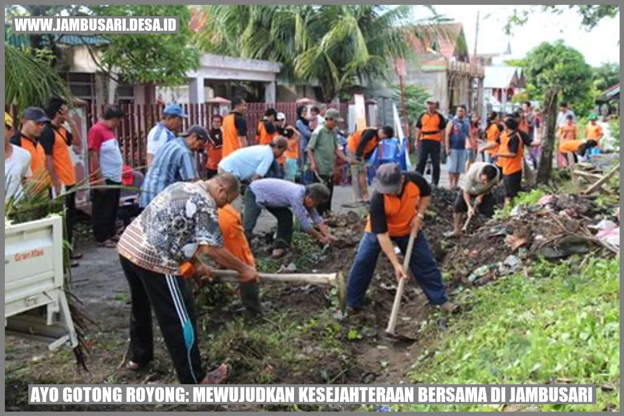 Ayo Gotong Royong: Mewujudkan Kesejahteraan Bersama di Jambusari