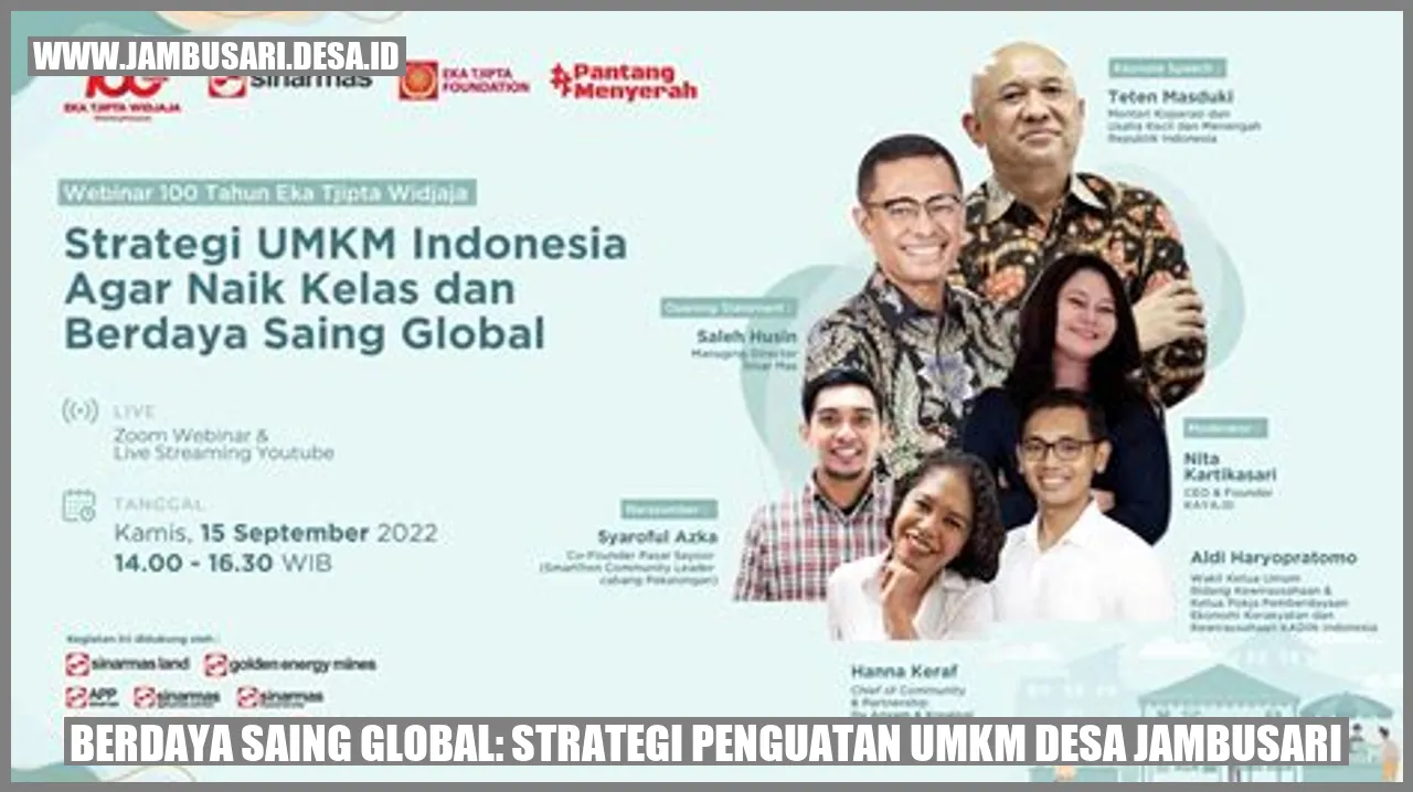 Berdaya Saing Global: Strategi Penguatan UMKM Desa Jambusari