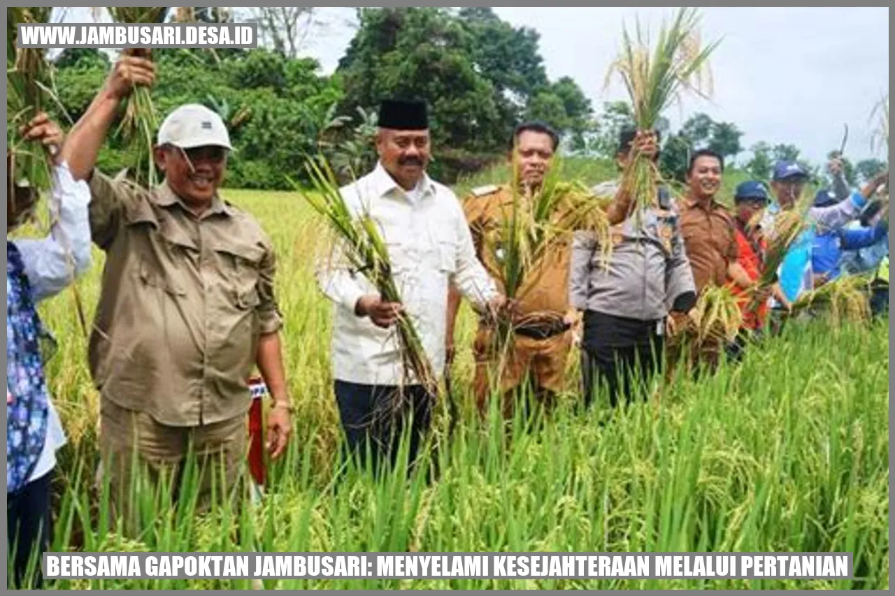 Bersama Gapoktan Jambusari: Menyelami Kesejahteraan melalui Pertanian