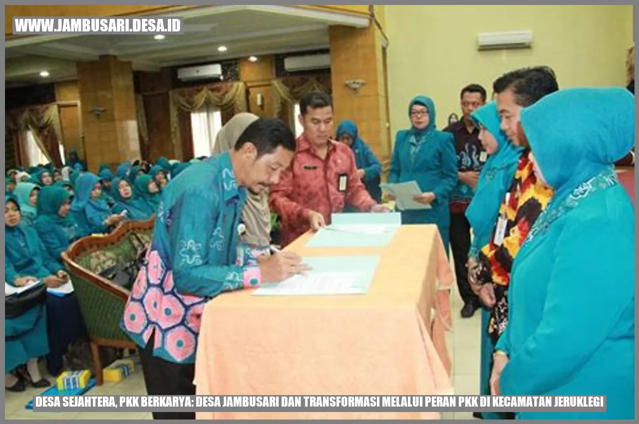 Desa Sejahtera, PKK Berkarya: Desa Jambusari dan Transformasi Melalui Peran PKK di Kecamatan Jeruklegi