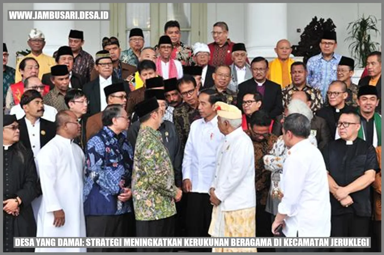 Desa yang Damai: Strategi Meningkatkan Kerukunan Beragama di Kecamatan Jeruklegi