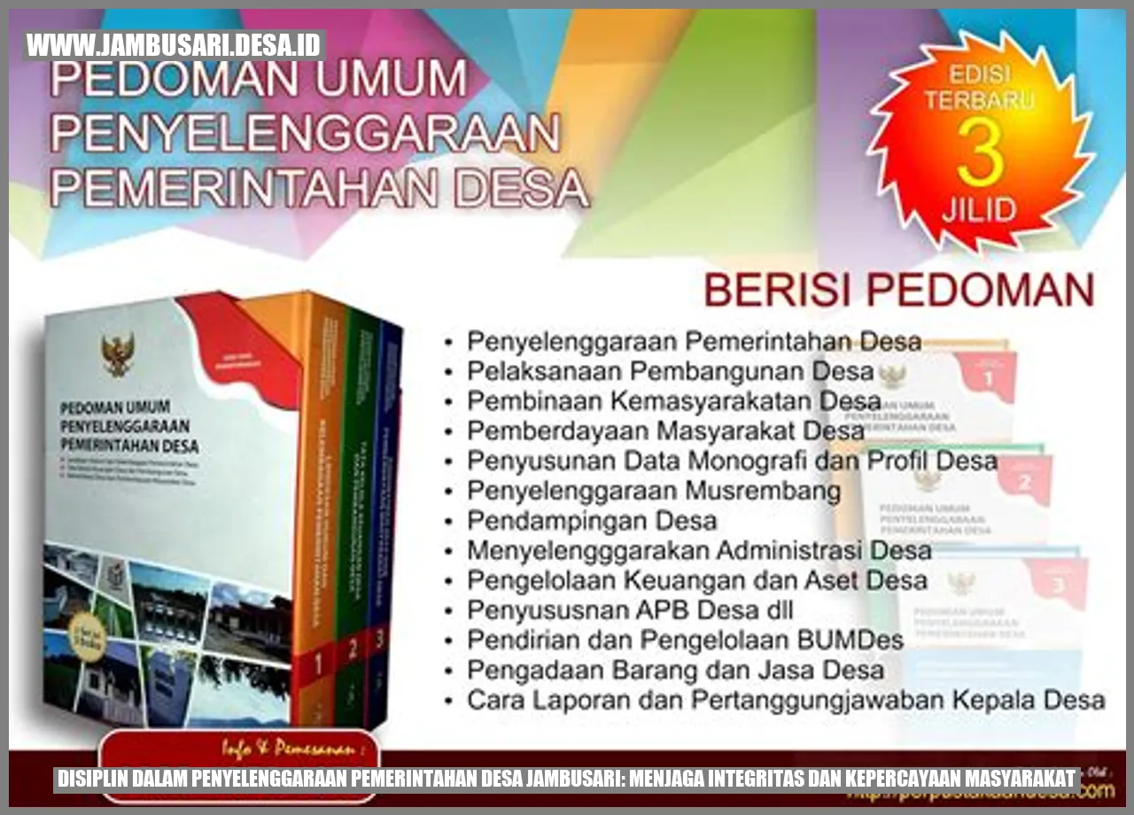 gambar Disiplin dalam Penyelenggaraan Pemerintahan Desa Jambusari: Menjaga Integritas dan Kepercayaan Masyarakat
