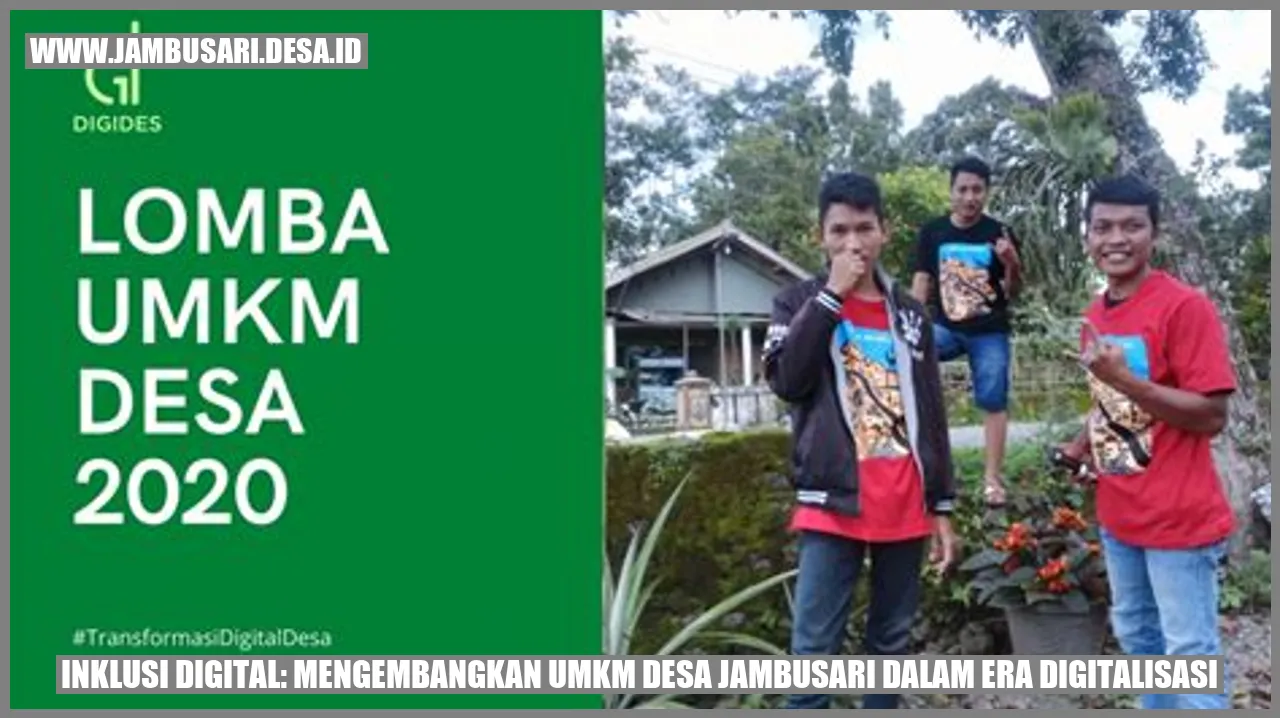 Inklusi Digital: Mengembangkan UMKM Desa Jambusari dalam Era Digitalisasi