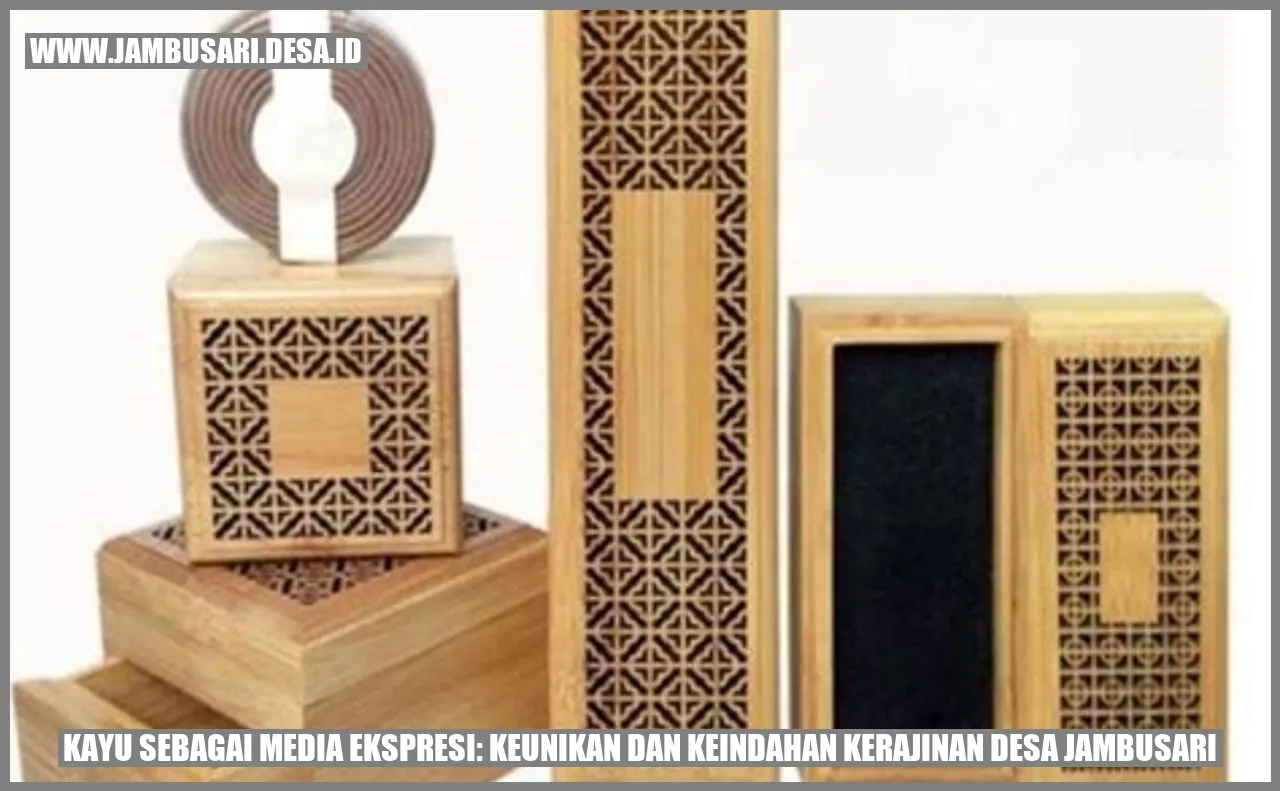 Kerajinan Kayu Desa Jambusari