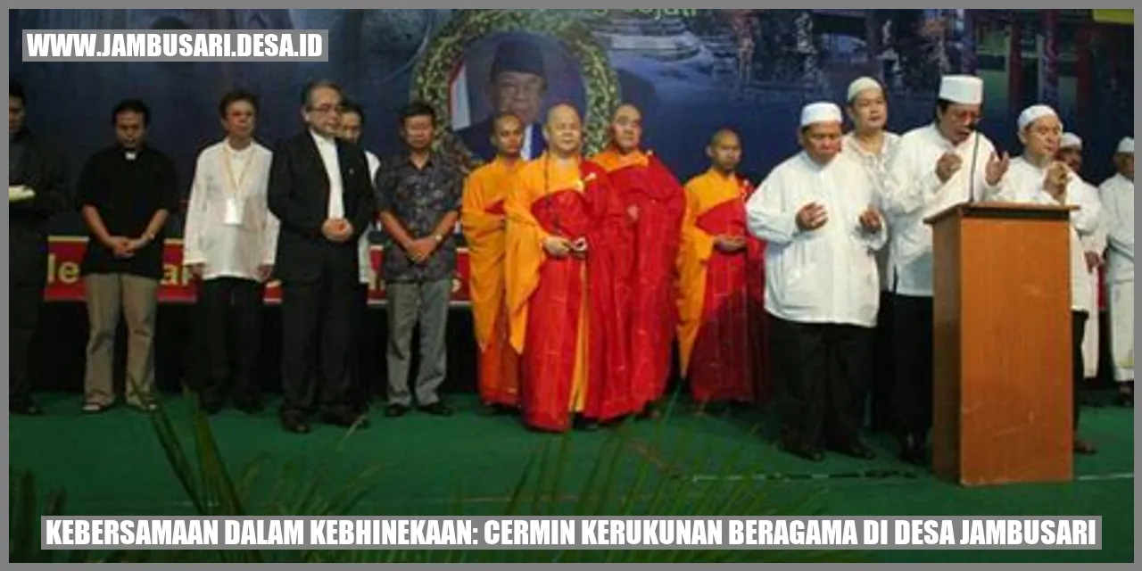 Kebersamaan dalam Kebhinekaan: Cermin Kerukunan Beragama di Desa Jambusari