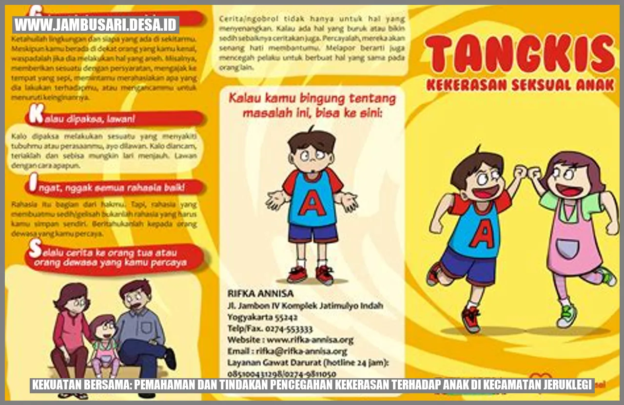 Kekuatan Bersama: Pemahaman dan Tindakan Pencegahan Kekerasan terhadap Anak di Kecamatan Jeruklegi