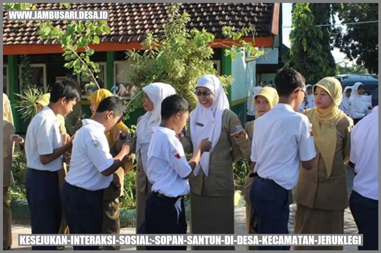 Kesejukan Interaksi Sosial: Sopan Santun di Desa Kecamatan Jeruklegi