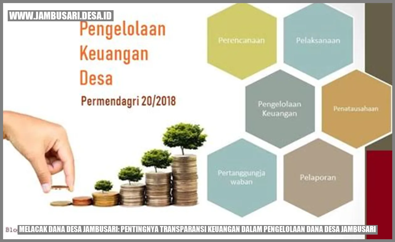 Melacak Dana Desa Jambusari: Pentingnya Transparansi Keuangan dalam Pengelolaan Dana Desa Jambusari