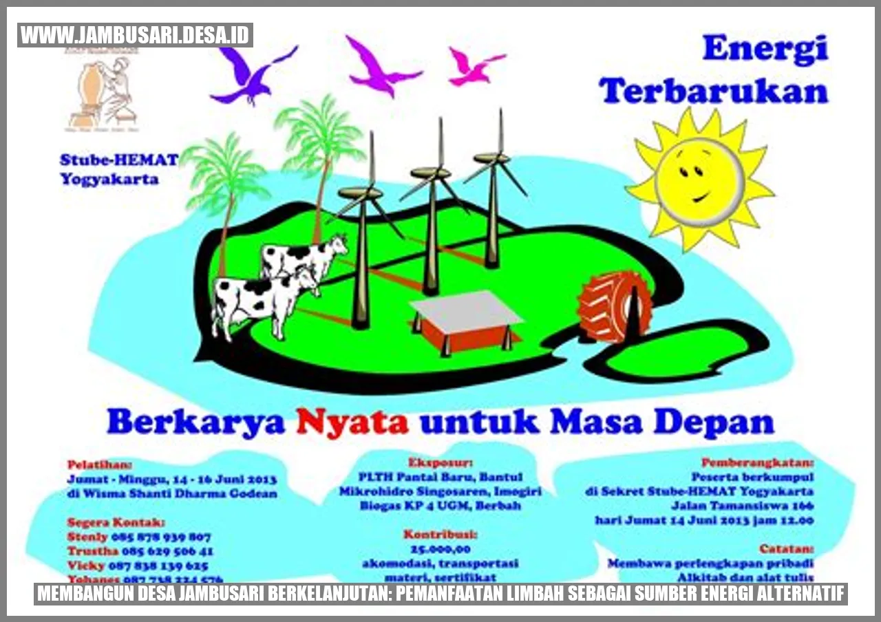 Membangun Desa Jambusari Berkelanjutan: Pemanfaatan Limbah sebagai Sumber Energi Alternatif