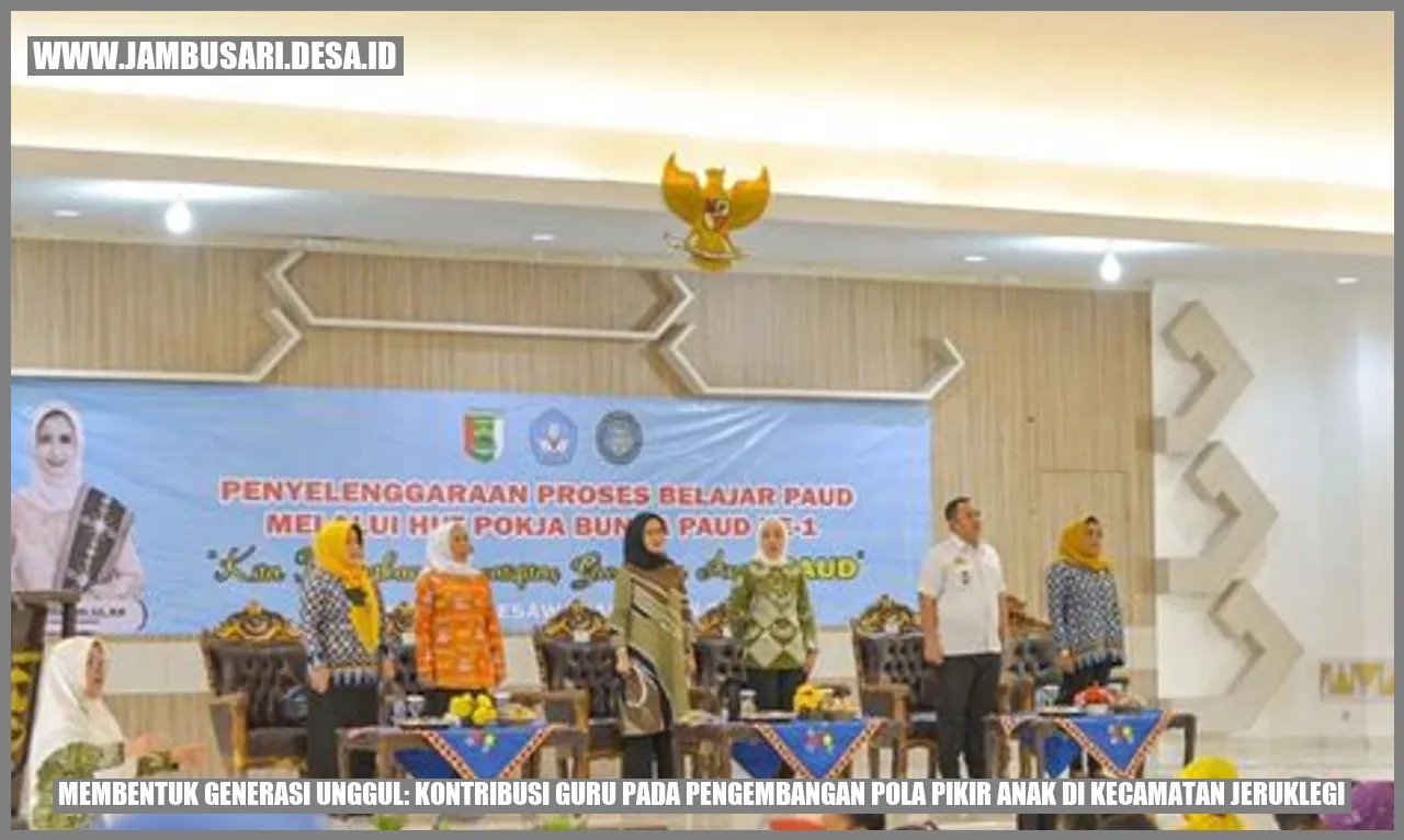 Membentuk Generasi Unggul: Kontribusi Guru pada Pengembangan Pola Pikir Anak di Kecamatan Jeruklegi