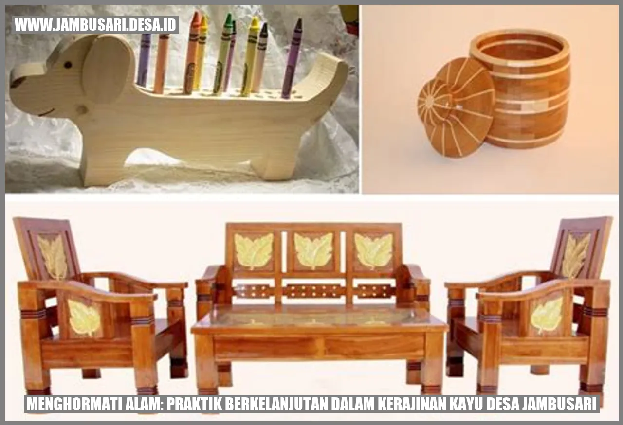 Menghormati Alam: Praktik Berkelanjutan dalam Kerajinan Kayu Desa Jambusari