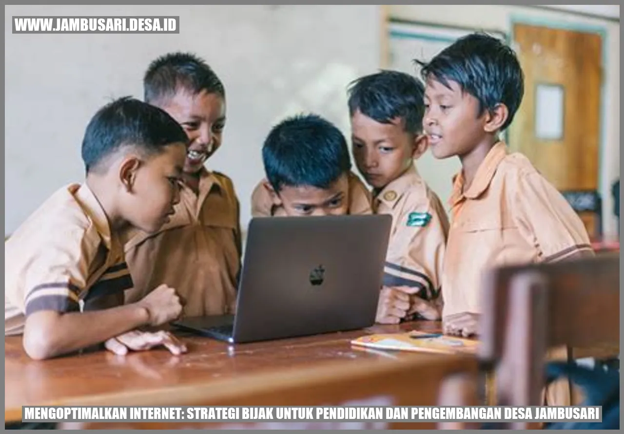 Mengoptimalkan Internet: Strategi Bijak untuk Pendidikan dan Pengembangan Desa Jambusari