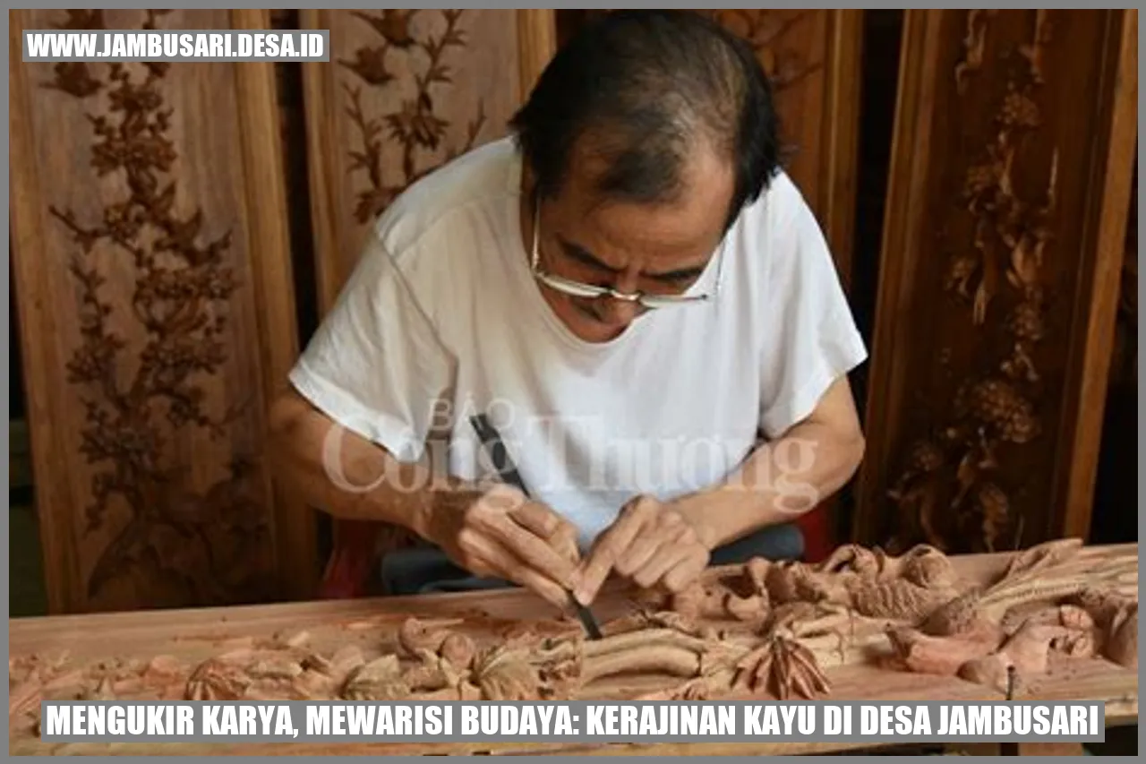 Mengukir Karya, Mewarisi Budaya: Kerajinan Kayu di Desa Jambusari