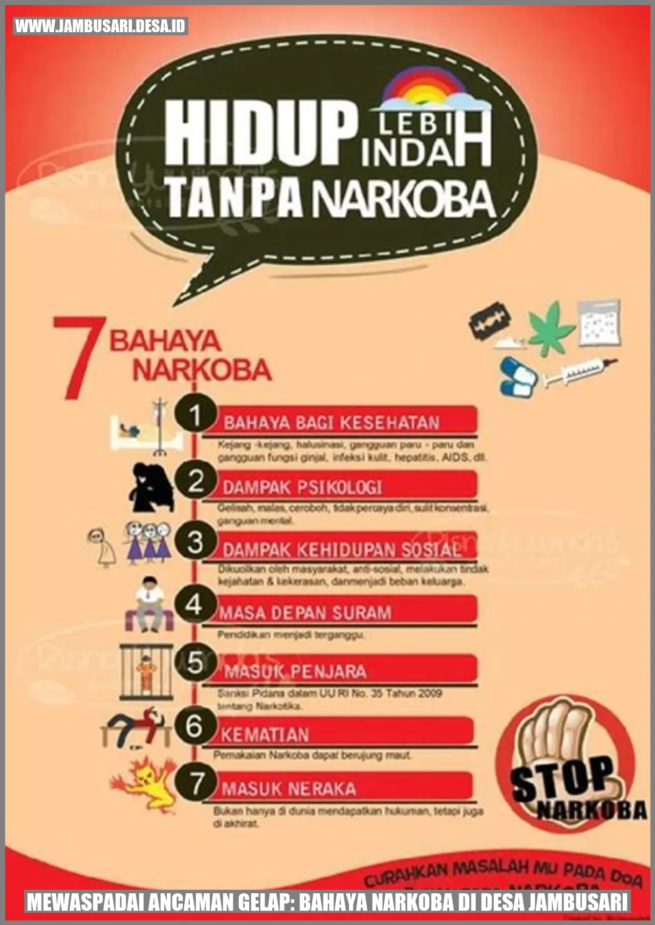 Mewaspadai Ancaman Gelap: Bahaya Narkoba di Desa Jambusari