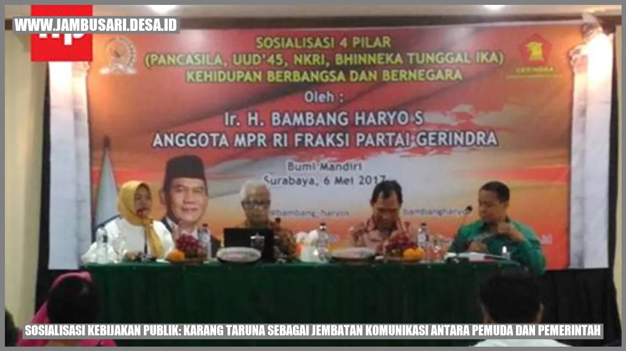 Sosialisasi Kebijakan Publik: Karang Taruna sebagai Jembatan Komunikasi Antara Pemuda dan Pemerintah