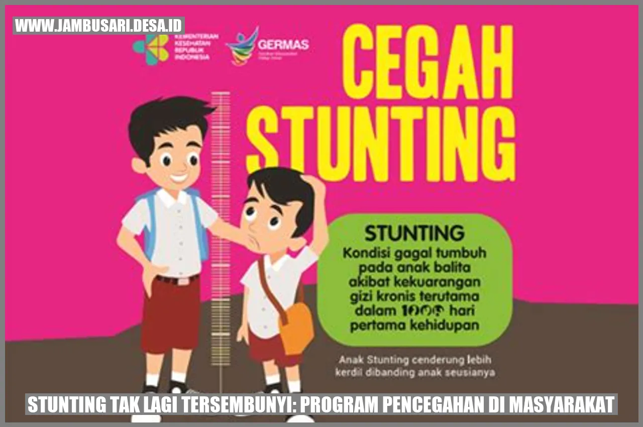 Stunting Tak Lagi Tersembunyi: Program Pencegahan di Masyarakat