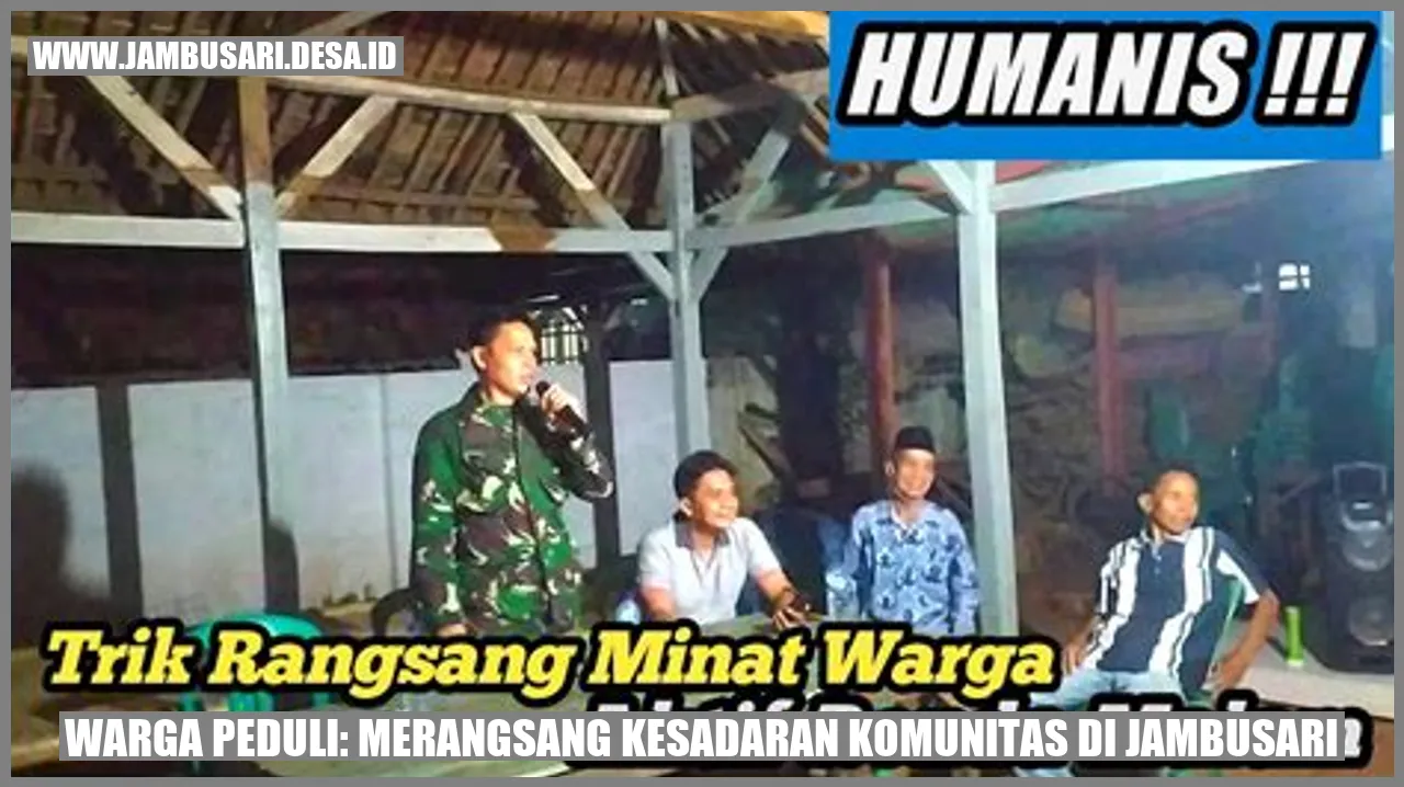 Warga Peduli: Merangsang Kesadaran Komunitas di Jambusari